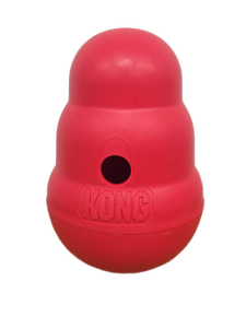 lot 41082 image: KONG Wobbler Food Dispensing Dog Toy, LARGE