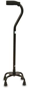 lot 41083 image: Equate Quad Walking Cane with Small Base Height Adjustable, 300 lb Capacity