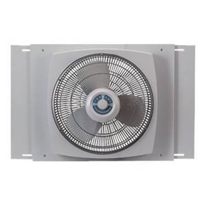 lot 37222 image: Lasko 16 Electrically Reversible Window Fan with 3 Speeds & Storm Guard, White (W16900 )  - Retail $82