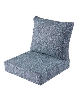 lot 40191 image: Better Homes & Gardens 24x 24 Outdoor Deep Seat Cushion, 2-Piece, Medallion