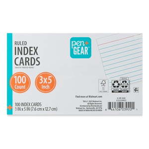 lot 41125 image: PenGear Ruled Index Cards 3x5   White  700 Count