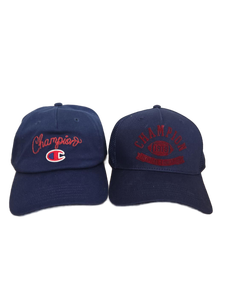 lot 41129 image: Champion Navy Blue Baseball Caps Set of 2