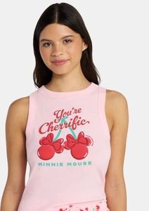 lot 41131 image: Disney Minnie Mouse Womens Graphic Tank Top XXL