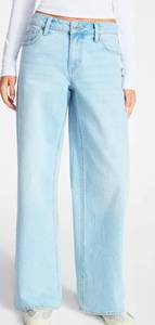 lot 41145 image: No Boundaries Mid Rise Baggy Jeans, Womens -Size 8 Short