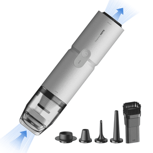 lot 41146 image: HOTO 4-in-1 Portable Cordless Handheld Vacuum Cleaner  Air Duster  Inflator & Sealer for Car Computer Keyboard  Home & Office, POWERS ON, WORKS, TESTED FUNCTIONALITY, SEE PICTURES  - Retail $50