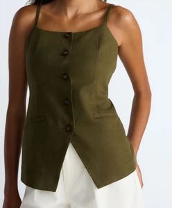 lot 41152 image: Scoop Womens Linen Blend Vest, -Size 12-14