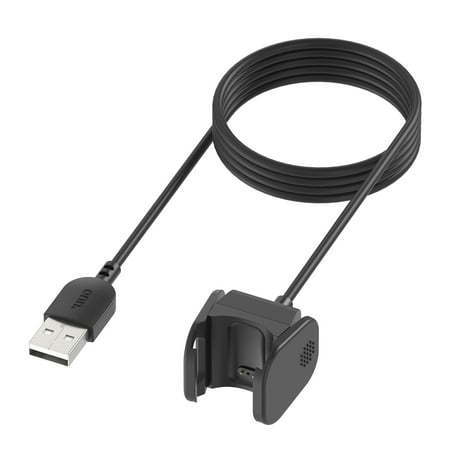 lot 38451 image: onn. Charge Cable for Fitbit Charge 4 3  to USB-A Cable  Black