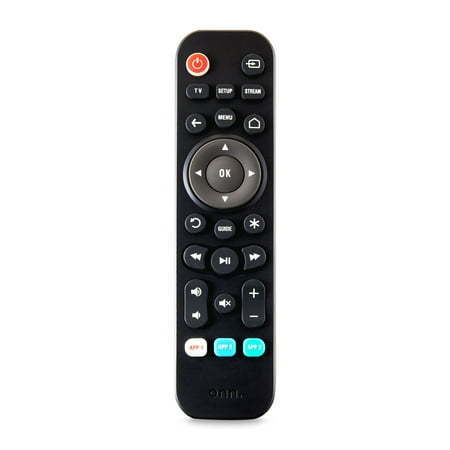 lot 38468 image: onn. Universal 3-Device Remote  Black  Compatible for TV, Streaming, Soundbar