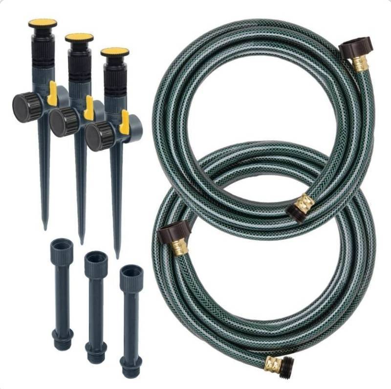 lot 33827 image: Melnor Multi-Adjustable Garden Watering Set (MISSING PIECES, ONLY INCLUDES ONE STAKE)