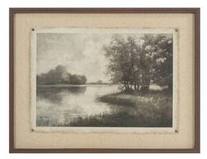 lot 37247 image: My Texas House Riverbank Views Framed Wall Art (28x22) - Retail $72