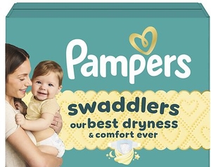 lot 41172 image: Pampers Swaddlers Sensitive Disposable Diapers - Size 2 - 42ct