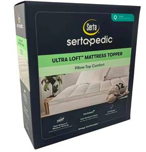 lot 41182 image: Sertapedic Ultra Loft Mattres Topper, Queen