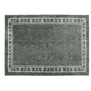 lot 41183 image: Mainstays Green Bordered Tufted Washable Area Rug 8x10 - Retail $180