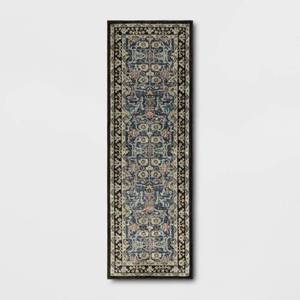 lot 41193 image: 24x7 Floral Persian Runner Rug - Threshold - Retail $60