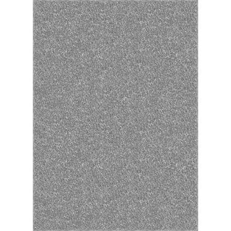 lot 35897 image: Mainstays 5x7 Gray Microfiber Plush Shag Area Rug Soft Durable Indoor Rug for Living Room, Bedroom, Dining Room - Retail $70