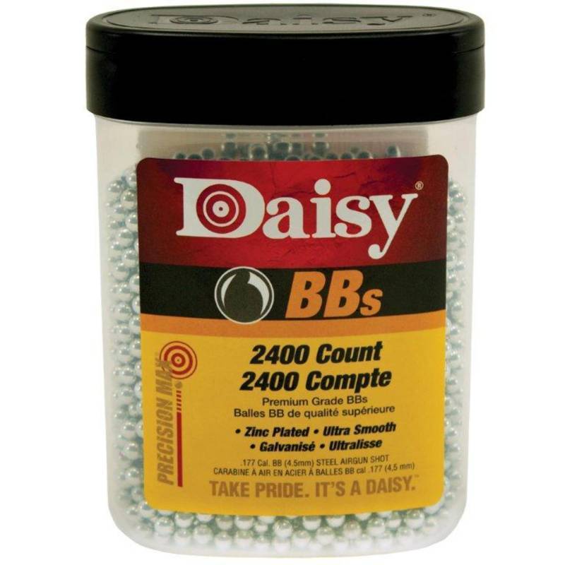 lot 37124 image: Daisy Precision Max 0.177 Caliber 2 400 Count BB Zinc Plated Steel Ammunition - Retail $60