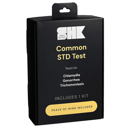 lot 37132 image: Simple HealthKit At-Home 3 Panel Common STD Test for Chlamydia, Gonorrhea and Trichomoniasis (Exp June 6th, 2026) - Retail $68