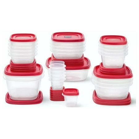 lot 33837 image: Rubbermaid EasyFindLids Multicolor Vented Food Storage Set  (50 Count)
