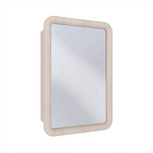 lot 36305 image: Plaisir 18 in. W x 27 in. H RecessedWall Mount Rectangular Medicine Cabinet with Mirror in White Oak - Retail $191