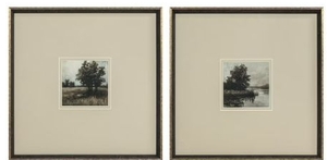 lot 36307 image: My Texas House Grassland Riverside Framed Wall Art 20x20 - Retail $72
