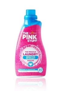 lot 36320 image: The Pink Stuff, Miracle Liquid Laundry Detergent, Sensitive Skin, Rhubarb Scent, 32.5 oz (30 Loads)