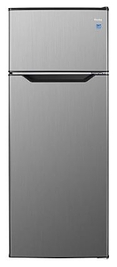lot 36324 image: Danby DPF074B2BSLDB-6 7.4 cu. ft. Apartment Size Fridge in Stainless Steel (See Pics) - Retail $533