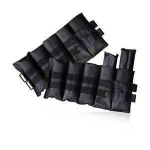 lot 36332 image: CAP Barbell Adjustable Ankle Pair Body Weight - Black 20lbs