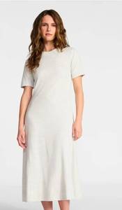 lot 41213 image: Time and Tru Womens Seamed Cotton Midi Dress, Size L