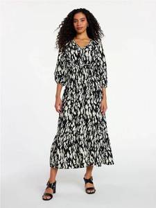 lot 41229 image: Time and Tru Womens V-Neck Maxi Dress with �-Length Sleeves, Size XL (16-18)
