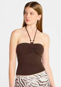 lot 41263 image: No Boundaries Halter Tube Top, Womens Size Medium