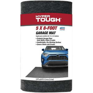 lot 42003 image: Hyper Tough Garage Mat 8 ft. Long by 5 ft. Wide - GMCW852PDQ - Waterproof Flooring Protection.