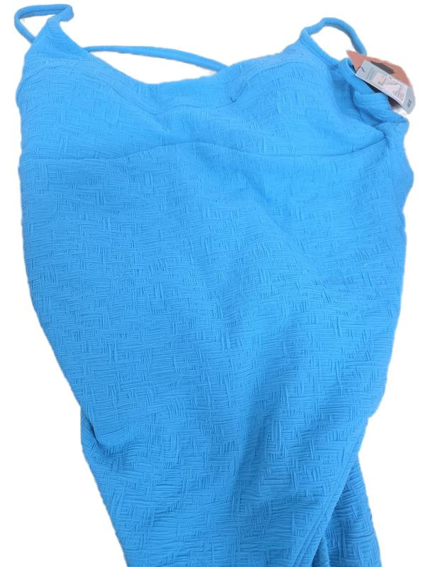 lot 38582 image: Shade & Shore Blue Textured One Piece Swimsuit -Size L