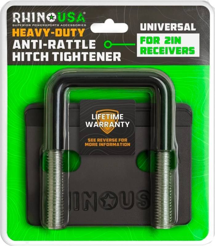 lot 38624 image: Rhino USA Anti-Rattle Hitch Tightener - 2 inch Hitch Reciever