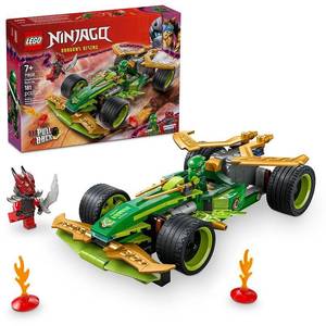 lot 37263 image: LEGO NINJAGO Lloyd s Pull-Back Race Car Toy - Building Toy for Pretend Play for Boys and Girls  Ages 7 - Toy Car for Kids with 2 Minifigures - Gift Idea for Birthdays - 71828