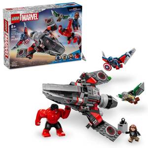 lot 37266 image: LEGO Marvel Captain America vs. Red Hulk Battle Super Hero Toy with Minifigures(76292)