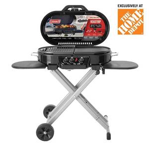 RoadTrip 285-Standup Portable Propane Gas Grill with Grill Plus Griddle Bundle, Black - Retail: $249