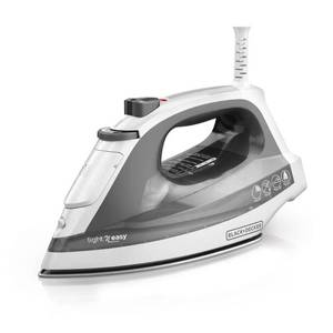 lot 37277 image: Black & Decker Light-N-Easy Compact Steam Iron, White