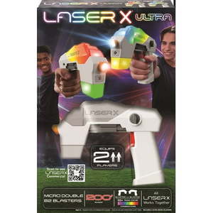 lot 37284 image: Laser X Ultra Micro Laser Tag Set Infrared Blasters for Indoor & Outdoor Kids (Ages 6 and up)