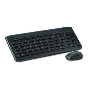 lot 37285 image: Onn Wireless Keyboard & Mouse Combo 104 Keys, Optical, USB Nano Receiver, Greystone