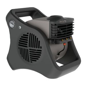 lot 40239 image: Lasko Misto 15  Pivoting Outdoor Misting Fan with GFCI Cord and 3 Speeds  Black  7050 - Retail $130
