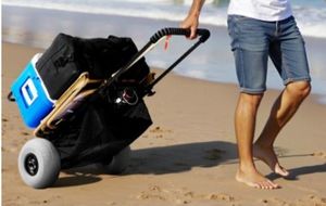 lot 40241 image: Vevor Beach Dolley Folding Cart - Retail $85