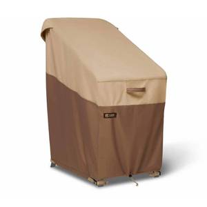 lot 40257 image: Classic Accessories Verandas Best Waterproof Stackable Patio Chair Cover, 26 x 34 x 47 Inch, Outdoor Chair Covers (B08WPM7YPZ) - Retail $71