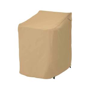 lot 40258 image: Classic Accessories Terrazzo Water-Resistant 25.5 Inch Stackable Patio Chair Cover