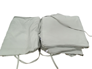 lot 40260 image: 3 Pcs Rattant Sofa Cushion Covers Light Green