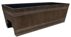 lot 40263 image: 24 Jameson Deck Rail Window Box WDRAINAGE - Kentucky Walnut