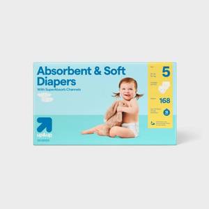 lot 40275 image: Disposable Diapers - Size 5 - 168ct - up&up