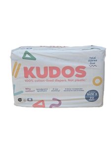lot 41271 image: Kudos Size 3 Cotton-Lined Diapers 29 Count