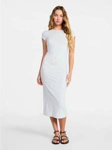 lot 41295 image: No Boundaries Grey Midi T-Shirt Dress -Size Medium