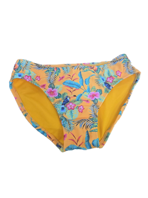 lot 38727 image: Cat & Jack Tropical Floral Print Bikini Bottom -Size L