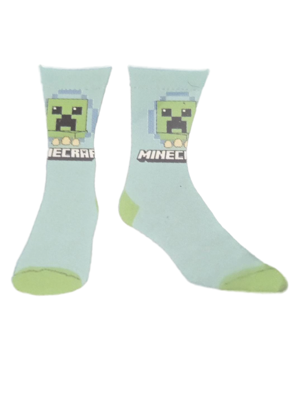 lot 38740 image: Minecraft Creeper Crew Socks